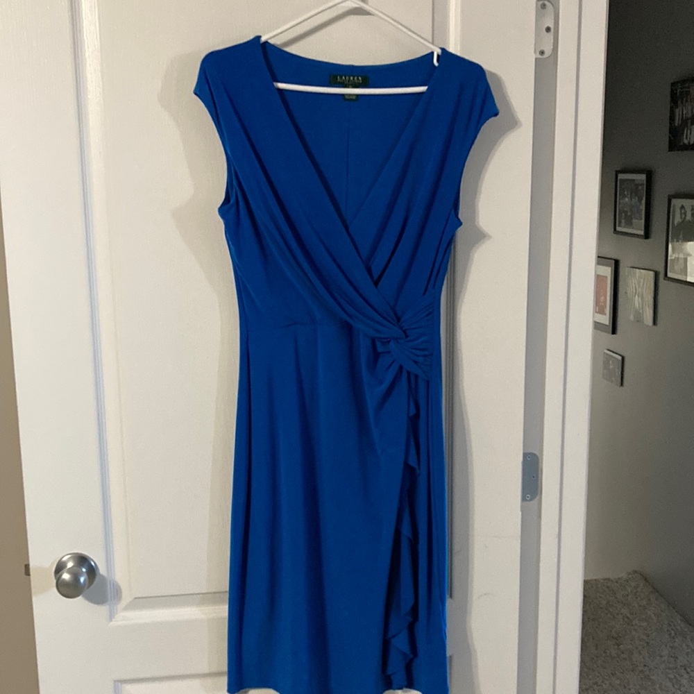 RALPH LAUREN Blue Dress